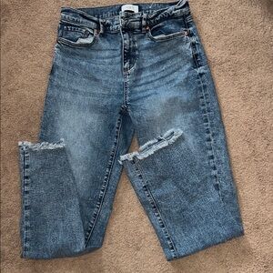 Loft Outlet hi-rise straight leg jeans size 0.